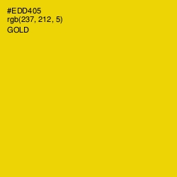 #EDD405 - Gold Color Image