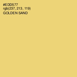#EDD577 - Golden Sand Color Image