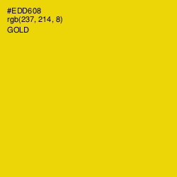 #EDD608 - Gold Color Image