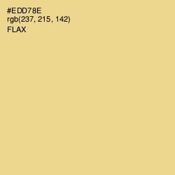 #EDD78E - Flax Color Image