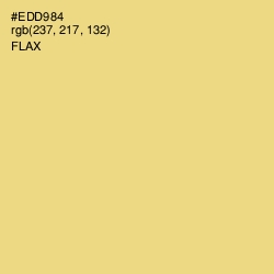 #EDD984 - Flax Color Image