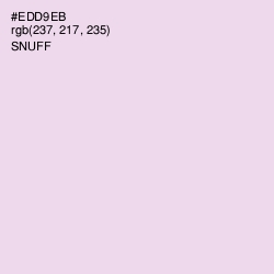 #EDD9EB - Snuff Color Image