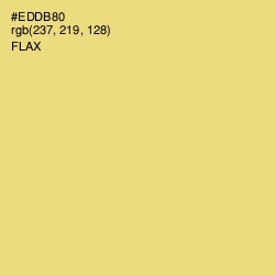 #EDDB80 - Flax Color Image