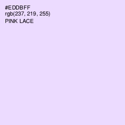 #EDDBFF - Pink Lace Color Image