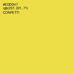 #EDDD47 - Confetti Color Image