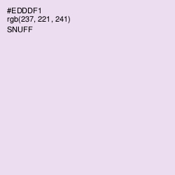 #EDDDF1 - Snuff Color Image