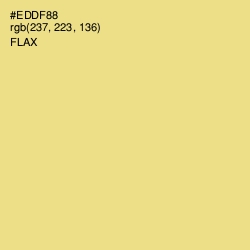 #EDDF88 - Flax Color Image