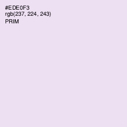 #EDE0F3 - Prim Color Image