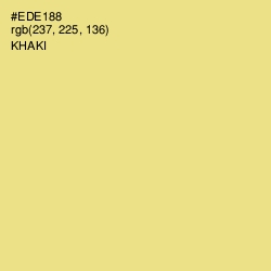 #EDE188 - Khaki Color Image