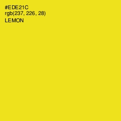 #EDE21C - Lemon Color Image