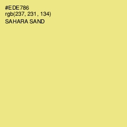 #EDE786 - Sahara Sand Color Image
