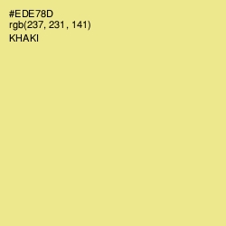 #EDE78D - Khaki Color Image