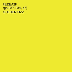 #EDEA2F - Golden Fizz Color Image