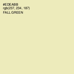 #EDEABB - Fall Green Color Image