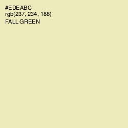 #EDEABC - Fall Green Color Image