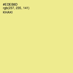 #EDEB8D - Khaki Color Image