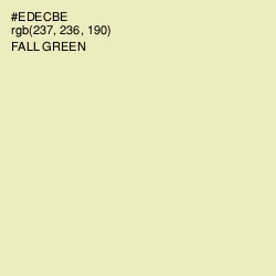 #EDECBE - Fall Green Color Image