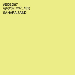 #EDED87 - Sahara Sand Color Image