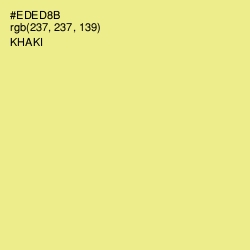 #EDED8B - Khaki Color Image