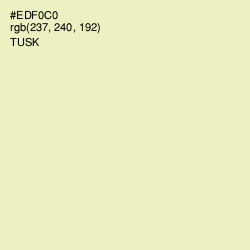 #EDF0C0 - Tusk Color Image