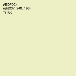 #EDF0C4 - Tusk Color Image