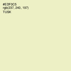 #EDF0C5 - Tusk Color Image