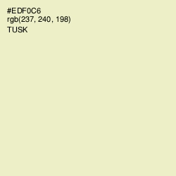 #EDF0C6 - Tusk Color Image