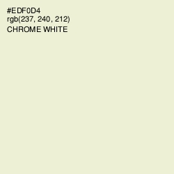 #EDF0D4 - Chrome White Color Image