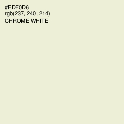 #EDF0D6 - Chrome White Color Image