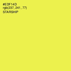 #EDF14D - Starship Color Image