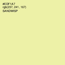 #EDF1A7 - Sandwisp Color Image