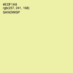 #EDF1A8 - Sandwisp Color Image