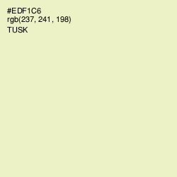 #EDF1C6 - Tusk Color Image