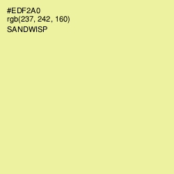 #EDF2A0 - Sandwisp Color Image