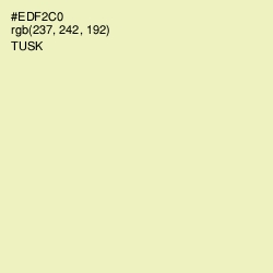 #EDF2C0 - Tusk Color Image