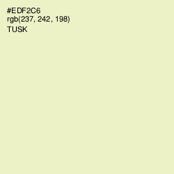 #EDF2C6 - Tusk Color Image