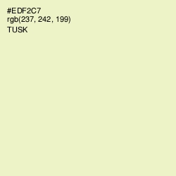 #EDF2C7 - Tusk Color Image