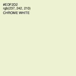 #EDF2D2 - Chrome White Color Image