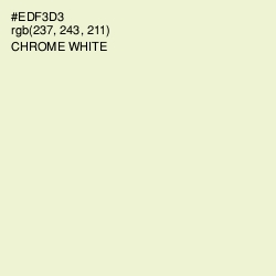 #EDF3D3 - Chrome White Color Image