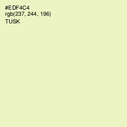 #EDF4C4 - Tusk Color Image