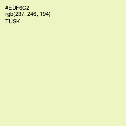 #EDF6C2 - Tusk Color Image