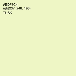 #EDF6C4 - Tusk Color Image