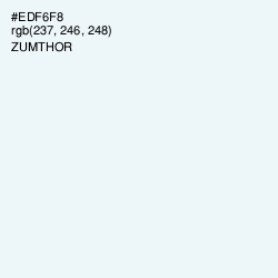 #EDF6F8 - Zumthor Color Image