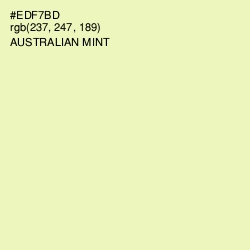 #EDF7BD - Australian Mint Color Image