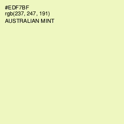 #EDF7BF - Australian Mint Color Image