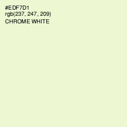 #EDF7D1 - Chrome White Color Image