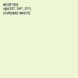 #EDF7D3 - Chrome White Color Image