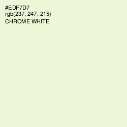 #EDF7D7 - Chrome White Color Image