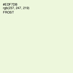 #EDF7DB - Frost Color Image
