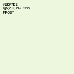 #EDF7DE - Frost Color Image